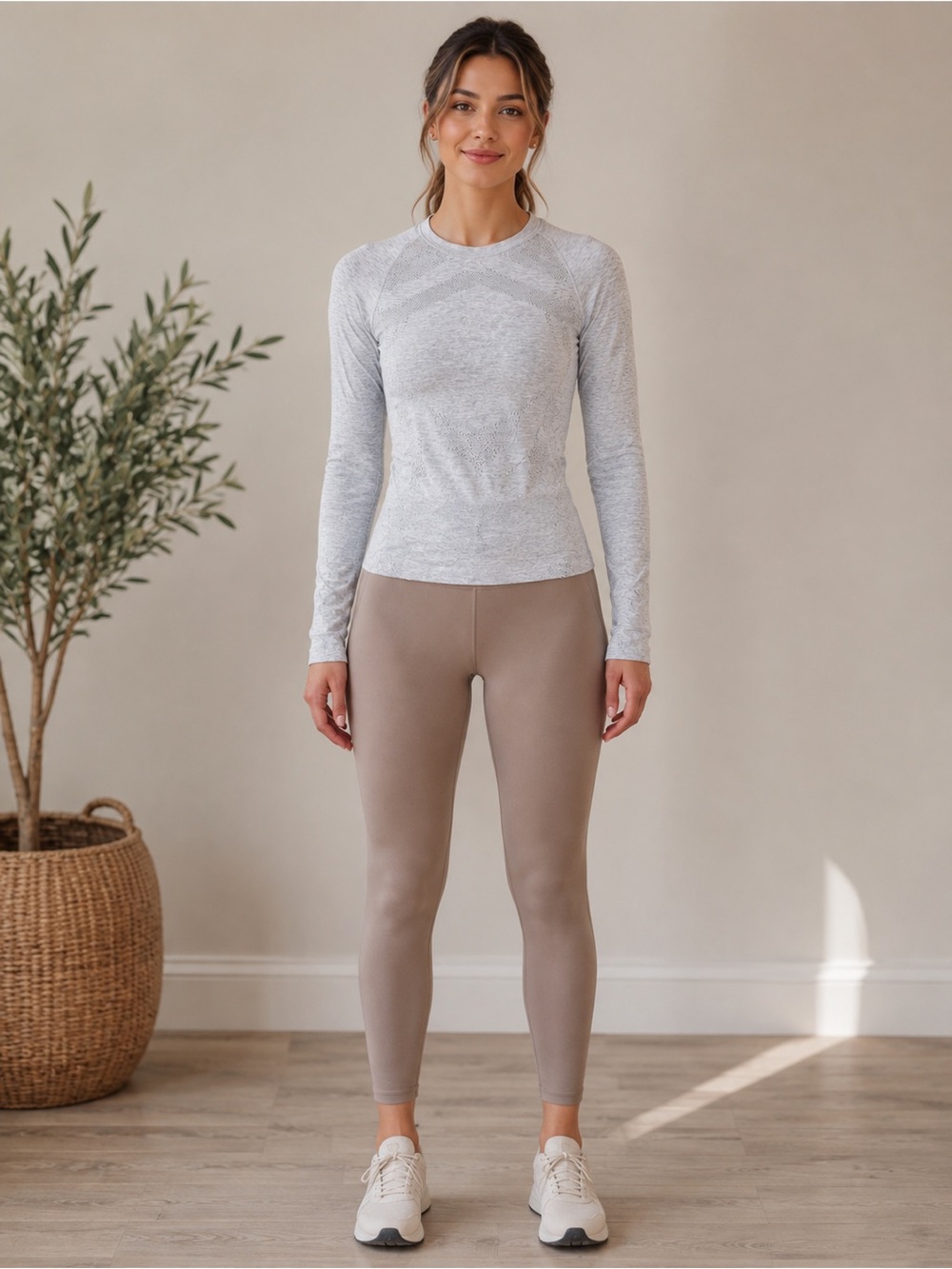 Spiritual Gangster Active Long Sleeve Light Grey